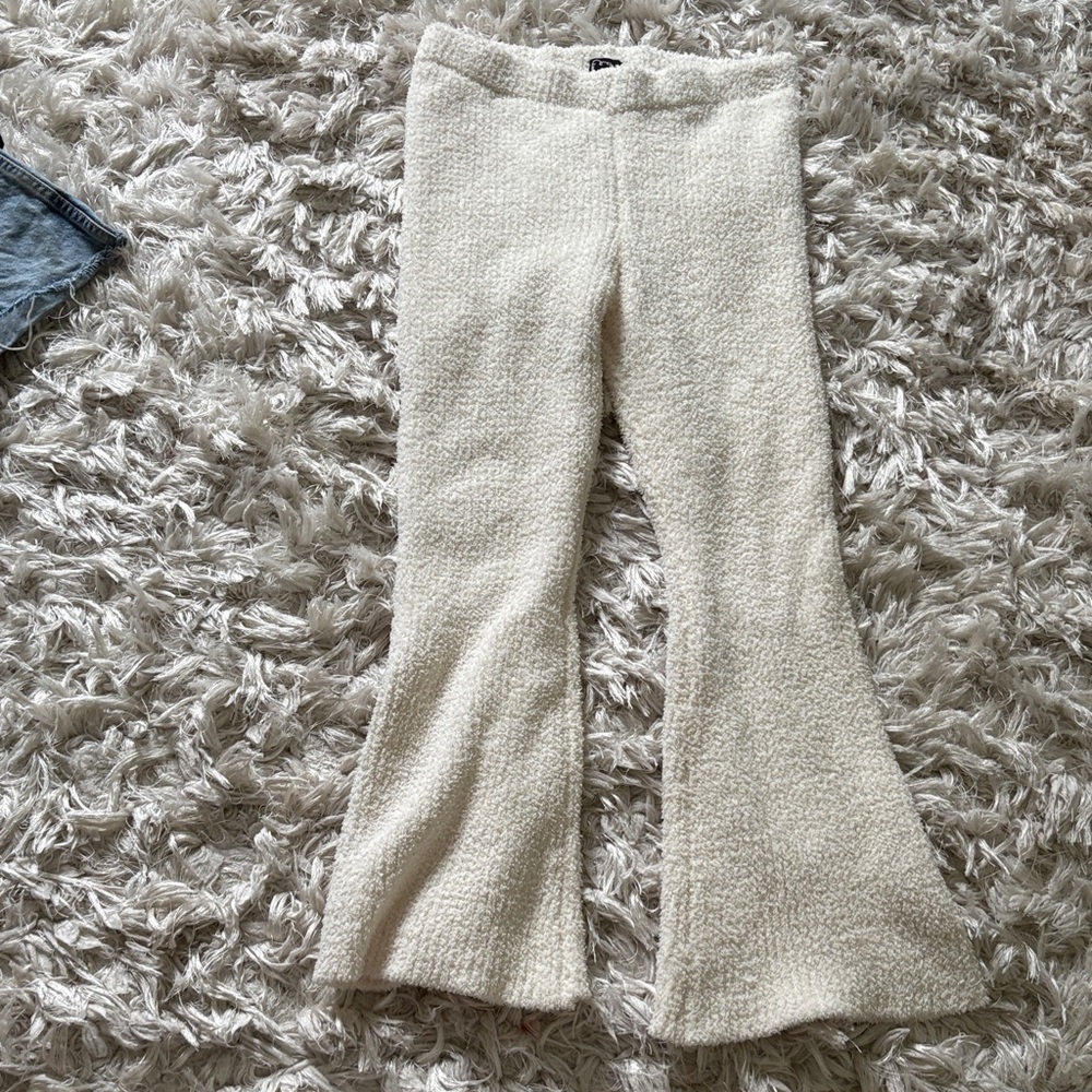 Art Class Cream Textured Pants